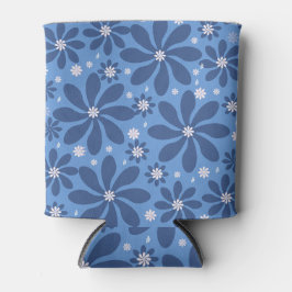 Porta-lata Padrão Floral Azul - Acesso ao Na moda