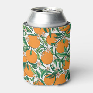 Porta-lata Padrão Floral de Fruta de Citros de Verão