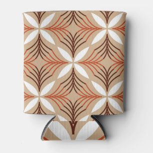 Porta-lata Padrão floral geométrico: design artístico de colh