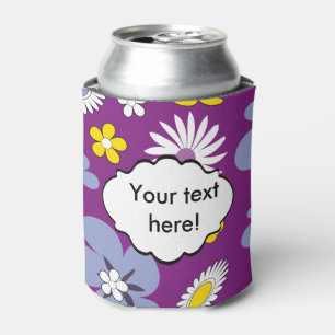 Porta-lata Padrão Floral Invisível