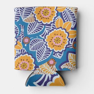 Porta-lata Padrão Floral Vintage: Design Elegante