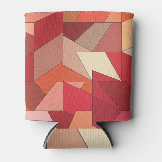 Porta-lata Padrão Geométrico Moderno (Frente)