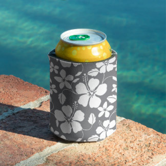 PORTA-LATA PADRÃO HAWAIIANO HULA (HIBISCUS) EM PEWTER