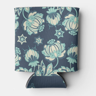 Porta-lata Padrão Indígena Floral de Vintage