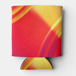 Porta-lata Padrão laranja e amarelo no Can Cooler