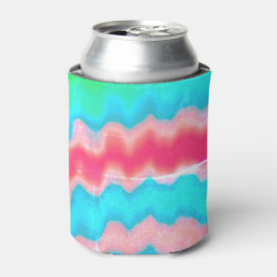Porta-lata Padrão legal de espiral retro funky com ranhura t