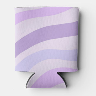 Porta-lata Padrão Líquido de Stripe abstrato púrpura azul esm