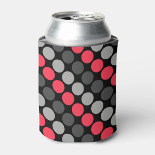 Porta-lata Padrão multicolorido Cinza de Bolinhas da Retro Se