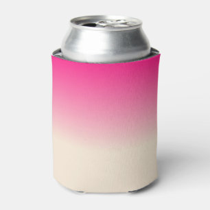 Porta-lata Padrão Ombre Branco Antigo e Rosa Céu de Inverno
