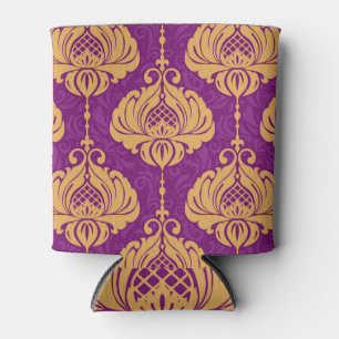Porta-lata Padrão Ornamental Vintage Damask.