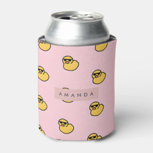 Porta-lata Padrão Personalizado de Pato de Borracha Amarelo R