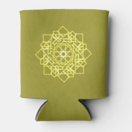 Porta-lata padrão quadrado tailandês do estilo design gráfico