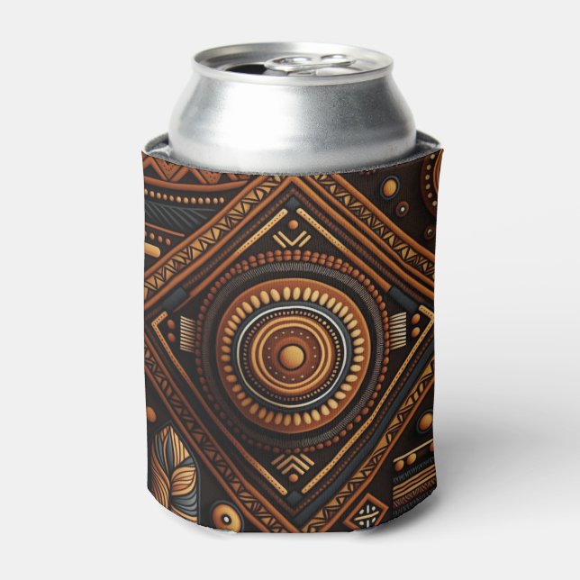 Porta-lata Padrão tradicional africano. África étnica (Can Front)