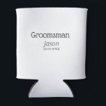 Porta-lata padrinho de casamento festa de solteira adicionar<br><div class="desc">design</div>