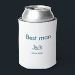 Porta-lata padrinho melhor homem adicionar nome texto despedi<br><div class="desc">design</div>