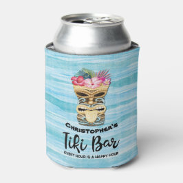 Porta-lata Padrinhos de casamento Monogramas Tiki Bar Bachelo