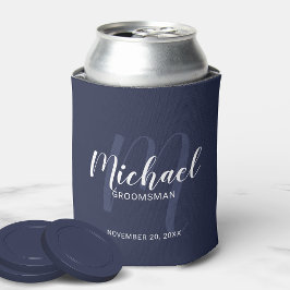 Porta-lata Padrinhos de casamento Personalizados de Script Mo