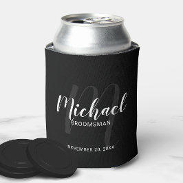 Porta-lata Padrinhos de casamento Personalizados de Script Mo
