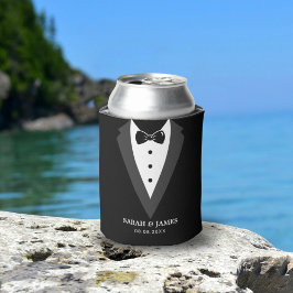 Porta-lata Padrinhos de casamento Personalizados de Script Mo