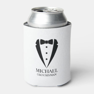 Porta-lata Padrinhos de casamento personalizados de terno de 