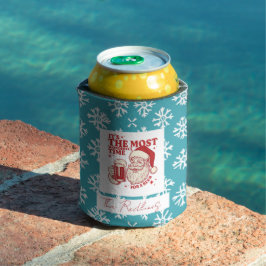 Porta-lata Padrões de Natal Pretos