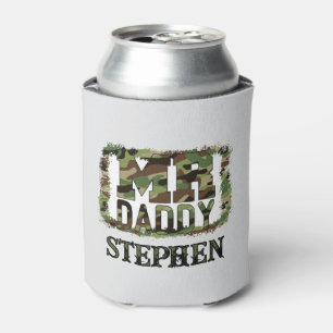 Porta-lata Pai Camouflage com nome personalizado