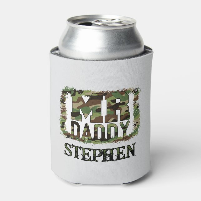 Porta-lata Pai Camouflage com nome personalizado (Can Front)
