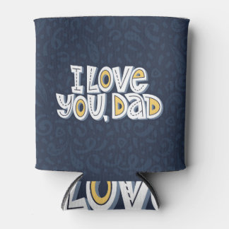 Porta-lata Pai De Amor: Citação Da Tipografia Brilhante.