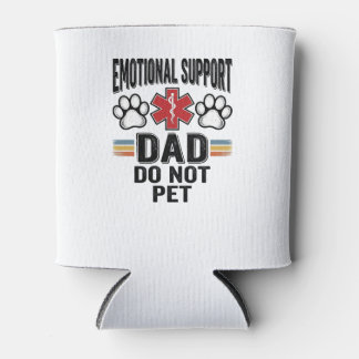 Porta-lata Pai de Apoio Emocional Não Acaricie Camisa Vintage