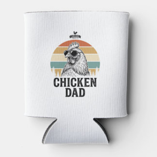 Porta-lata Pai de Frango Vintage Pôr do Sol Engraçado Camisa 