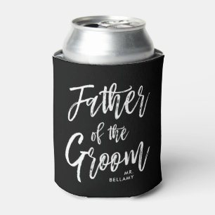 Porta-lata Pai do Noivo   Estilo de Letra Personalizado Casam