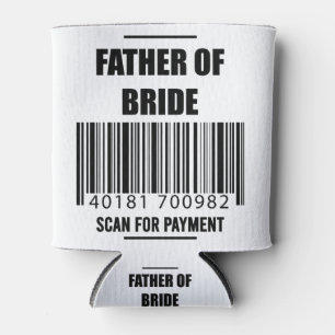 Porta-lata Pai Do Noivo Verifica O Pagamento Camiseta Papai