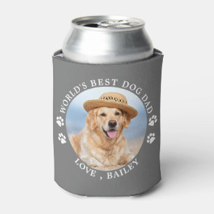 Porta-lata pai Personalizado de Cão de Fotos de Pet Cute de 