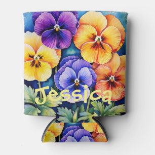 Porta-lata Painéis de Aquarela Personalizados podem resfriar