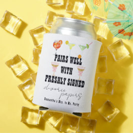 Porta-lata Pairs Bem Divorciar Papers Cocktail Partido Brunch