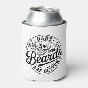 Porta-lata Pais Com Barbas São Melhores Dia dos Pais Caveira