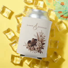 Porta-lata País Elegante Moderno Ocidental- Floral