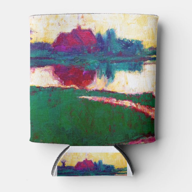 Porta-lata Paisagem de Emil Nolde com Farmhouse (Frente)