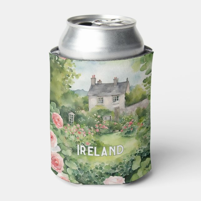 Porta-lata Paisagem Verde Rosa Irlanda (Can Front)