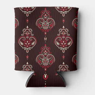Porta-lata Paisley Bandana: Boho Vintage Impressão.