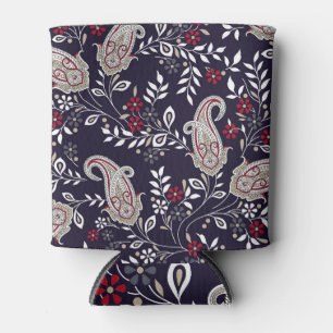 Porta-lata Paisley tradicional indiano, padrão perfeito.