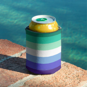 Porta-lata Paleta da bandeira de homens gays trans-inclusivos