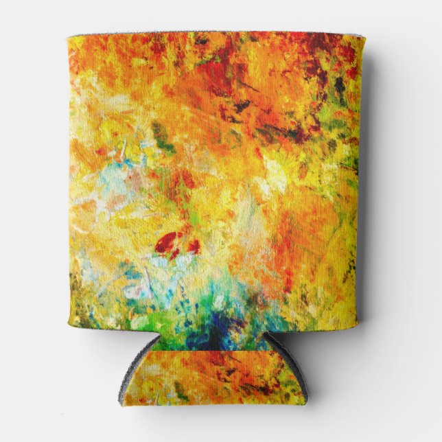 Porta-lata Paleta de artistas colorida (Frente)