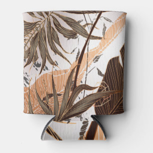 Porta-lata Palm deixa Dourada Design de mármore