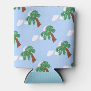 Porta-lata Palmeiras tropicais abstrato podem resfriar