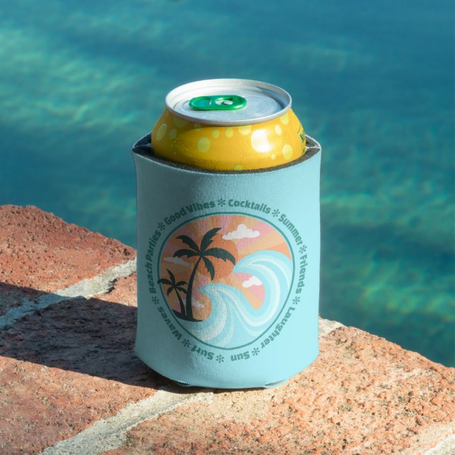 Porta-lata Palmeiras tropicais das ilhas havaianas (Piscina in situ)