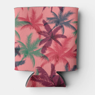 Porta-lata Palmeiras tropicais: padrão sem costura