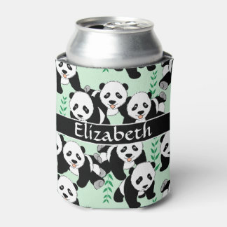 Porta-lata Panda Bears Graphic para Personalizar
