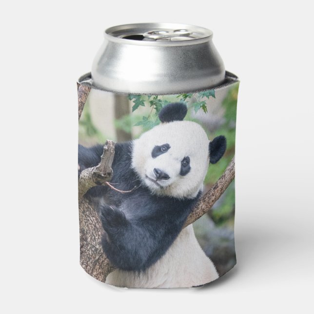 Porta-lata Panda gigante numa lata de árvore (Can Front)