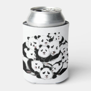Porta-lata Pandas - Pandemia - Grandes Abraços - Coleções